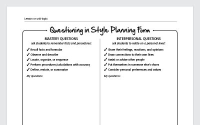 Questioning in Style