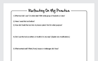 Reflecting on My Practice